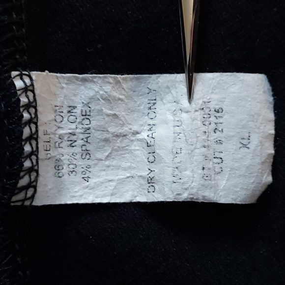 Unique Vintage Smak Parlour Black Retro Scalloped Short Sleeve Swing Dress XL - Picture 8 of 8